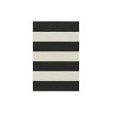 Kasthall Wide Stripe Icon tæppe Midnight black 554, 240x165 cm