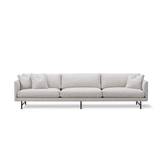 Fredericia Furniture 5623 Calmo 3 Pers. Sofa L: 250 cm - Ruskin 10/Sort Metal