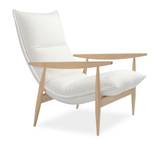 Adea - Tao Chair, Fabric Upholstery, Removable, Natural Oak Legs, Orsetto 011
