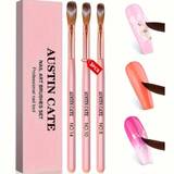 SHEIN 3pcs Specific Nail Art Brushes Set - 3D Builder Gel Brush For Acrylic Nails Extension And Design - Includes Drawing Pen For Precision - Nail Art Tool