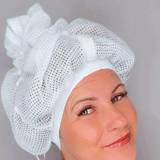 SHEIN 1pc White Hair Drying Cap & Turban Headband & Adjustable Hair Drying Bonnet Cap & Women Hair Sleeping Cap, For Long/Short Hair