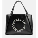 Stella McCartney Embroidered logo tote - black - One size fits all
