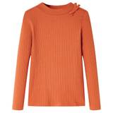 vidaXL Langærmet T-shirt til børn str. 116 cm orange