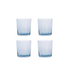 RAW Glas - vandglas blå 4 stk
