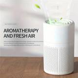 pc Usb Air Purifier With Aromatic Sponge Activated Carbon Filter And Negative Ions To Eliminate Formaldehyde And Odors Indoors - White