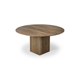 TEN TABLE ROUND spisebord - Valnød olie / Ø 150 cm / Med 2 stk. MDF tillægsplader