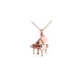 Grand Piano Necklace in 9ct Rose Gold