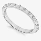 Sterling Silver Pyramid Stacking Ring (L) 8.80.0840 L