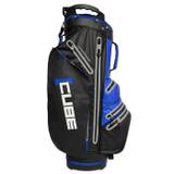Cube 14 Way Water Resistant Golf Cart Bag - Black/Blue