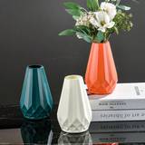 SHEIN 1pc Plastic Flower Vase, Nordic Style, For Dried Or Fresh Flowers, Flower Arrangement Container, Decorative Pot, Glazed Handicraft, Durable, Small Siz