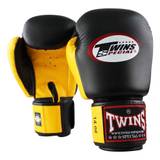 Twins BGVL 3 Boxhandschuhe Schwarz Gelb - Gewicht 12 oz