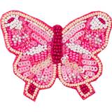 Butterfly Beaded Clip - Hårspænder hos Magasin - Hot Pink - One Size
