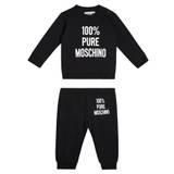 Moschino Kids Baby printed cotton jersey tracksuit - black - 74