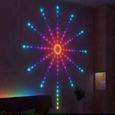 pc Smart Fireworks LED Lights  Colors RGB Strip Lights Remote Control Adjustment Light Bedroom LED Strip Lights App Control Color Changing Music Sound - White - 30cm(11.8inch),50cm(19.6inch)