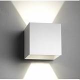 Box led væglampe hvid 2x3w 100x100x100mm 261035
