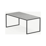 Hugo ultrathin havebord i stål og keramik 240 x 90 cm - Sort/Granitgrå