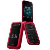 Nokia 2660 4G flip rød mobiltelefon, senior