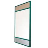 Vitrail mirror, 50 x 50 cm, green