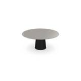 SOVET Totem Dining Table Ø: 170 cm - Black/Glas Clay
