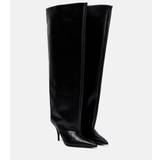 Balenciaga Waders leather knee-high boots - black - EU 38