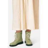 Short Rubber Boots - Olive Grass - LS36 - rub2 short rubber boots rain boots olive grass