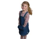 Denim kjole børn - GOTS - 18-24 M (92 cm) / Blå / 98% økologisk bomuld 2% elastan