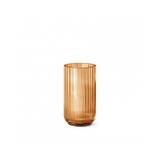 Lyngby Iconic Porcelain - vase i glas amber 20 cm