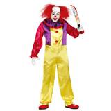 Killer Clown kostume - EU størrelse: M (EU 48/50)