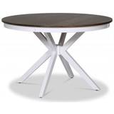 Skagen rundt spisebord 120 cm - Hvid / Brunolieret eg + Pletfjerner til møbler