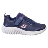 Skechers Bounder Pige Sneakers - NVY - 33