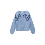Mango Kids - MANGO KIDS Sweatshirt 'ESTRELLA' blå / royalblå - 152 - blå / royalblå