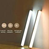 SHEIN New Motion Sensor Light Indoor USB Rechargeable Wireless Adhesive Night Light Strip Suitable For Kitchen Wardrobe Garage Stairs Bedroom Etc.