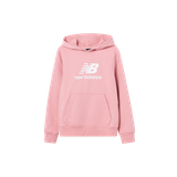 New Balance - Hættetrøje Essentials Stacked Logo French Terry Hoodie - Rosa - 146/152