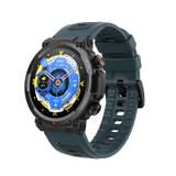 S56T Touch Screen Smartwatch. IP67 Vandtæt Aktivitets ur med skridttæller mm. Lagoon Blue.