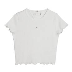 Tommy Hilfiger T-shirt - Essential Rib - Hvid - Tommy Hilfiger - 5 år (110) - T-Shirt