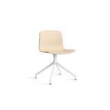 HAY AAC 10 About A Chair SH: 46 cm - White Powder Coated Aluminium/Pale Peach