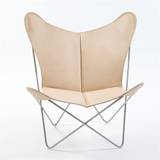 OX Denmarq Trifolium Chair SH: 45 cm - Stainless Steel/Nature