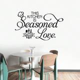 NEW Kitchen Wall Art Decal Wall Stickers For Kitchen Room Nature Decor Quote Wallpaper Vinyl Decals Mural - Black - one-size