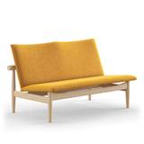 House of Finn Juhl - Japan Sofa 2-seater, Clear oiled oak, Cat. 3 Watercolour, Butterscotch Yellow