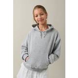 Gina Tricot - Y oversized hood - young-tops- Grey - 134/140 - Female