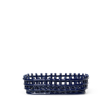 Ceramic Basket - Oval - Blue