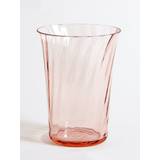 Concave vase - 20 cm⼁Swirl - Rose - H20 cm