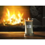 WoodWick - Fireside stort timeglas stearinlys