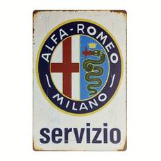 'oh Servizio' Vintage Metal Sign - Perfect For Bars, Cafes, Garages & Man Caves - Durable Metal Decor Gift, 8x12 Inches