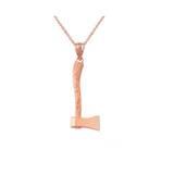 Axe Necklace in 9ct Rose Gold