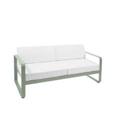 Fermob - Bellevie 2 Seater Sofa Off-White Cushions, Cactus