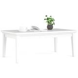 Frisenborg hvidt sofabord med bordplademål 135 x 75 cm.