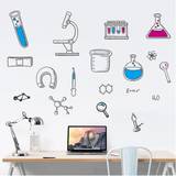 SHEIN 1pc Science Laboratory Wall Sticker, Chemistry Elements Decal For Technology Company Culture Background Decoration
