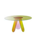 Glas Italia - SHI12 Shimmer High table, Transparent glass