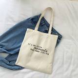 SHEIN One Beige Stylish Ladies Tote Bag With Printed Artistic Letters, Can Be Used As -Friendly Travel And Daily Commuting Bag, Portable Shopping Bag For Go